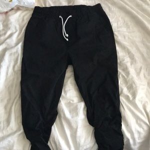 men’s joggers with zipper